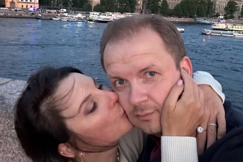 Ирина Слуцкая с мужем Алексеем Говыриным